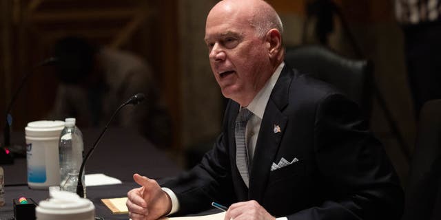 Joseph A. Blount Jr., president and CEO of Colonial Pipeline, testifies during a Senate Homeland Security and Government Affairs Committee hearing on the Colonial Pipeline cyberattack on Capitol Hill, June 8, 2021, in Washington, D.C.