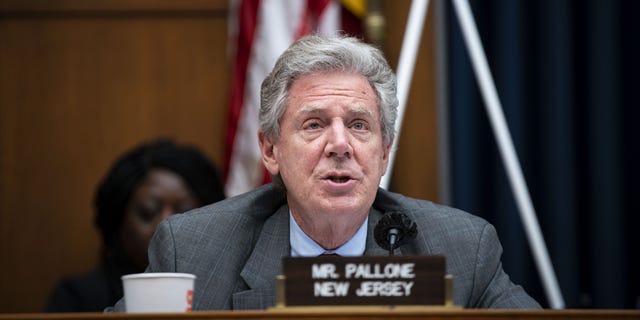 House Energy and Natural Resources Ranking Member Frank Pallone, D-N.J., speaks during a hearing on April 6, 2022.