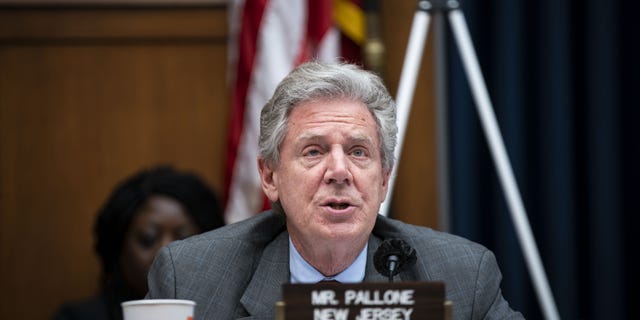 House Energy and Natural Resources Ranking Member Frank Pallone, D-N.J., speaks during a hearing on April 6, 2022.