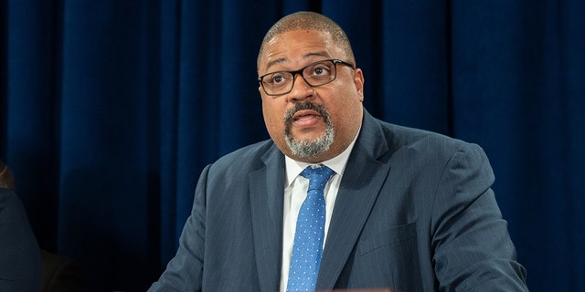 Manhattan District Attorney Alvin Bragg speaks at a press conference on Sept. 8, 2022, in New York City.