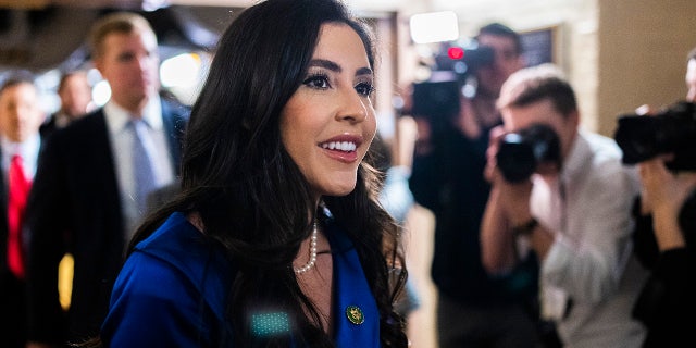 UNITED STATES - JANUARY 3: Rep.-elect Anna Paulina Luna, R-Fla., is seen outside a meeting of the House Republican Conference in the U.S. Capitol on Tuesday, January 3, 2023. (Tom Williams/CQ-Roll Call, Inc via Getty Images)