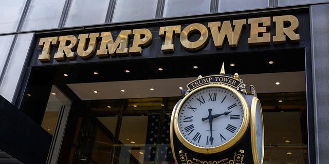 A view of Trump Tower in New York City on January 13, 2023. - A New York judge on Friday fined Donald Trump's family business the maximum penalty possible of $1.6 million for committing tax fraud. 