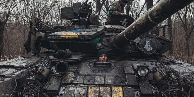 Ukrainian tankers carry out maintenance on their tanks on the Donbass frontline as military mobility continues within the Russian-Ukrainian war on Wednesday.