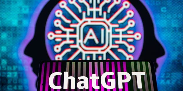 OpenAI ChatGPT seen on mobile with AI Brain seen on screen. on 22 January 2023 in Brussels, Belgium. 