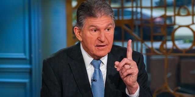 Sen. Joe Manchin, D-W.Va., appears on Meet the Press in Washington, D.C. Sunday, Jan. 22, 2023.