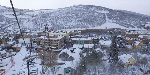 A birds-eye view of Park City Mountain Resort during the 2006 Sundance Film Festival.