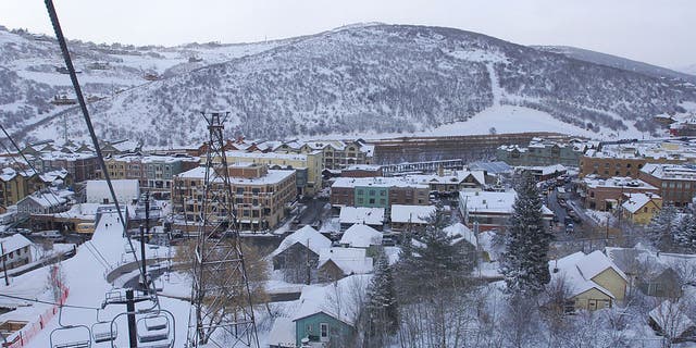 A birds-eye view of Park City Mountain Resort during the 2006 Sundance Film Festival.