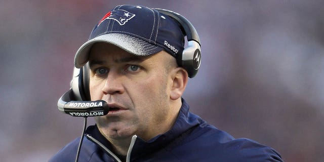 Bill O'Brien of the New England Patriots on the sideline in the second half against the Buffalo Bills Jan. 1, 2012, at Gillette Stadium in Foxboro, Mass.  
