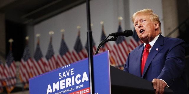 Mantan presiden Donald Trump pada 03 September 2022, di Wilkes-Barre, Pennsylvania. 
