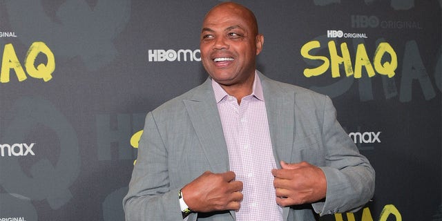 Charles Barkley attends the HBO premiere for the four-part documentary "Shaq" at Illuminarium Nov. 14, 2022, in Atlanta.