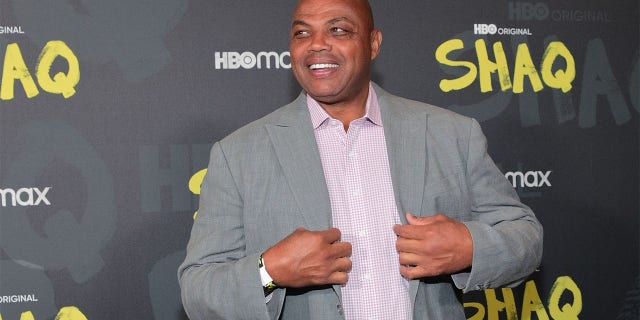 Charles Barkley attends the HBO premiere for the four-part documentary "Shaq" at Illuminarium Nov. 14, 2022, in Atlanta.