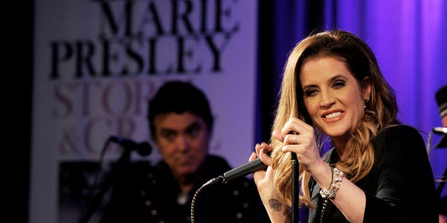 Lisa Marie Presley performs her album "Storm & Grace" at The Grammy Museum in 2012.