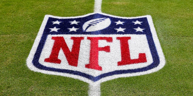 NFL logo on the field