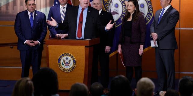 House Majority Whip Tom Emmer, R-Minn., is an attorney, former hockey player and coach, a father of seven, and the number three GOP lawmaker in the House this Congress. He was elected GOP whip during last year's conference elections.
