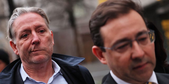 Charles McGonigal, the former head of counterintelligence for the FBI’s New York office, and his attorney Seth Ducharme leave Manhattan Federal Court on January 23, 2023 in New York City.