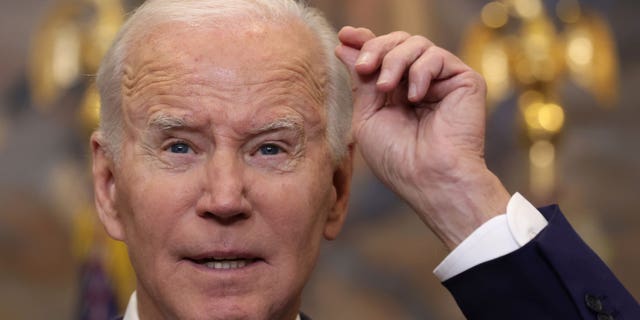 Le président Joe Biden fait une annonce sur un soutien militaire supplémentaire à l'Ukraine à la Maison Blanche le 25 janvier 2023.