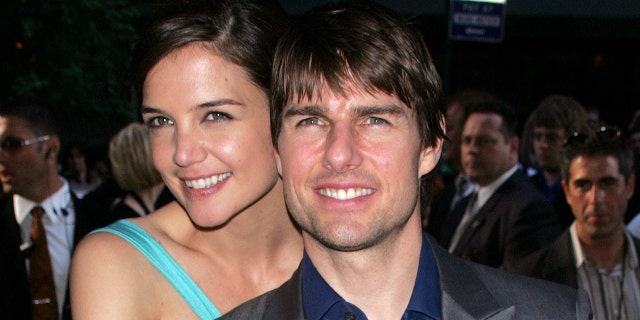 Katie Holmes and Tom Cruise hug in New York