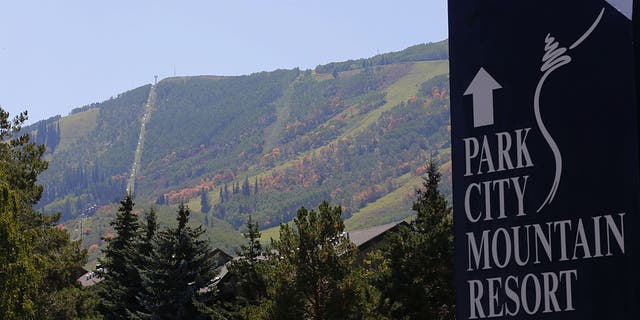 Fall colors start to appear on the mountainside of Park City Mountain Resort on Sept. 2, 2014 in Park City, Utah.