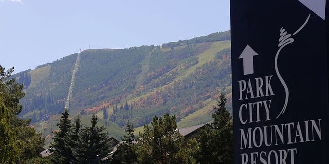 Fall colors start to appear on the mountainside of Park City Mountain Resort on Sept. 2, 2014 in Park City, Utah.