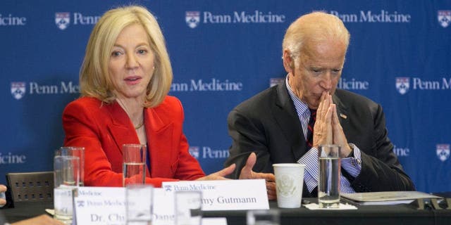 Vice President Joe Biden launches his "moonshot" mission to cure cancer with a tour of the University of Pennsylvania's Abramson Cancer Center and a roundtable conversation with researchers there on Friday, Jan. 15, 2016.