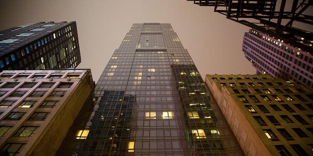 Hyatt Hotels Corp.'s Hyatt Times Square stands at 135 West 45th Street in New York, on Tuesday, Feb. 16, 2016. Two people have fallen to their deaths from the 54th floor between October 2022 and January 2023.