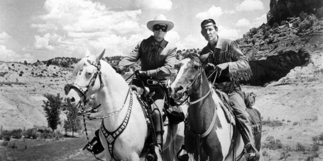 The Lone Ranger rides again and again — as generations of Americans recognize the familiar theme and hearty "Hi-yo, Silver!" of the famous masked man. Over the years, some 18 actors portrayed the larger-than-life hero on radio and TV.