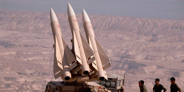 The Israeli Hawk anti-aircraft missile battery system