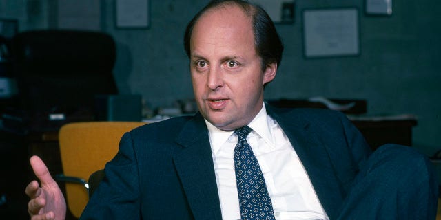U.S. Ambassador to Honduras, John Negroponte, speaks to journalists about the U.S. government's support for the Nicaraguan Contras in his office June 1983 in Tegucigalpa, Honduras. Negroponte served in the U.S. Foreign Service from 1960 to 1997. He also served in the Bush Administration as the U.S. representative to the United Nations from 2001 to 2004 and was ambassador to Iraq from June 2004 to April 2005.