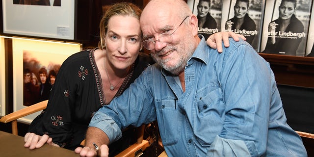 Photographer Peter Lindbergh and Patitz in 2016.