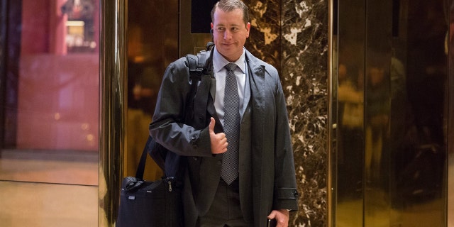 Arizona Secretary of the Treasury Jeff DeWit arrives at Trump Tower on November 13, 2016 in New York City. 