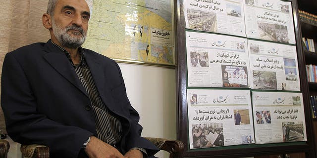 Hossein Shariatmadari, director of the hardline Kayhan newspaper group, at his office in Tehran, Sept. 16, 2007.
