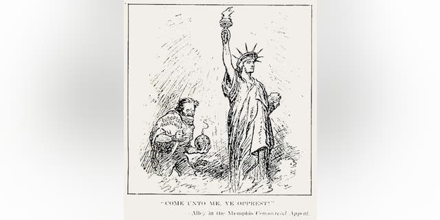 Anti-Bolshevik political cartoon published in the Literary Digest, July 5, 1919.