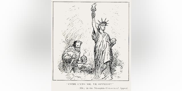 Anti-Bolshevik political cartoon published in the Literary Digest on July 5, 1919.