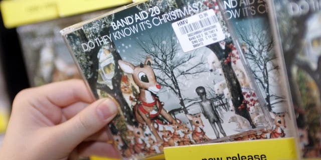 Meet the American who invented Band-Aids 13 The new Band Aid 20 CD single "Do They Know It's Christmas," at HMV in London's Oxford Street.
