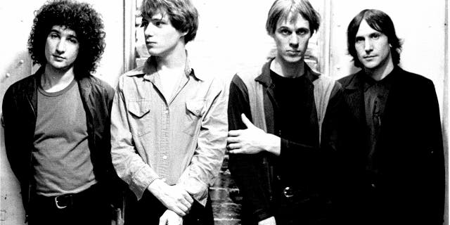 Billy Fica, Richard Lloyd, Tom Verlaine and television's Fred Smith pose for the photo.