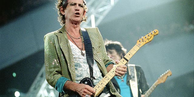 Keith Richards of The Rolling Stones in Amsterdam, Netherlands, on July 31, 2006. "If you don't know the blues … there's no point in picking up the guitar and playing rock ‘n’ roll," Richards has said.