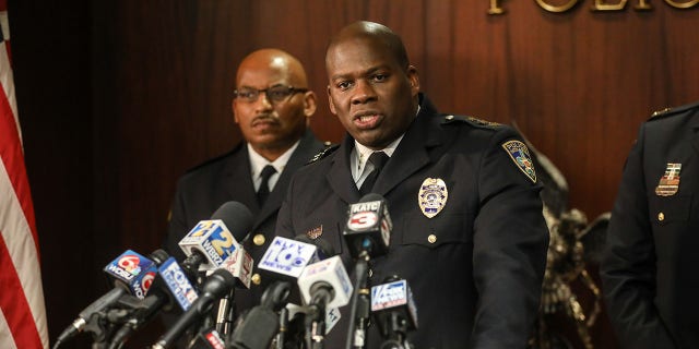 Thsi file images shows Baton Rouge Police Chief Murphy Paul hold a press conference on March 30, 2018, in Baton Rouge, Louisiana.  