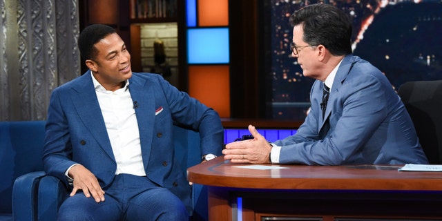 The Late Show avec Stephen Colbert et l'invité Don Lemon lors de l'émission du jeudi 21 juin 2018.