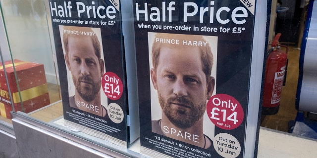 Prince Harry's memoir "Spare" is already available for half-price at a bookstore in the U.K.