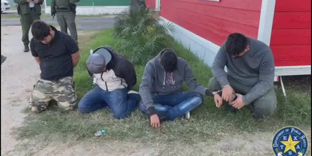All the migrants caught hiding under houses are illegal immigrants from Mexico, authorities said.