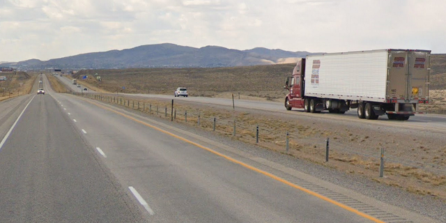 The general area of Interstate 80, near Rawlins, Wyo., where the accidents happened Sunday.