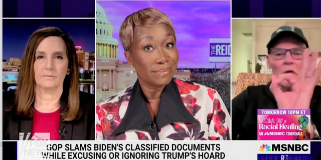 MSNBC host Joy Reid and Democratic strategist James Carville attacked the mainstream media for its coverage on Biden's classified documents.