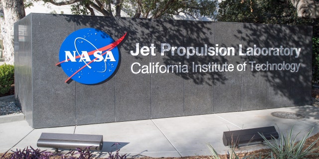 El exterior del Laboratorio de Propulsión a Chorro de la NASA el 28 de febrero de 2018 en Pasadena, California. 