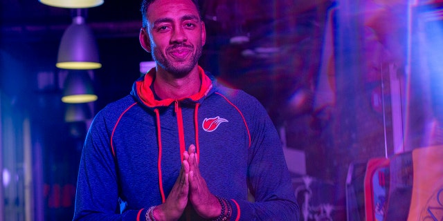Jared Jeffries, former NBA player who pivoted his career to focus on e-sports, is shown in Beverly, Hills, California, Nov. 9, 2018.