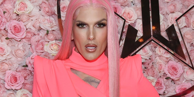 Jeffree Star attends the Jeffree Star Skin Launch Party at Harriet's Rooftop on February 22, 2022 in West Hollywood, California.