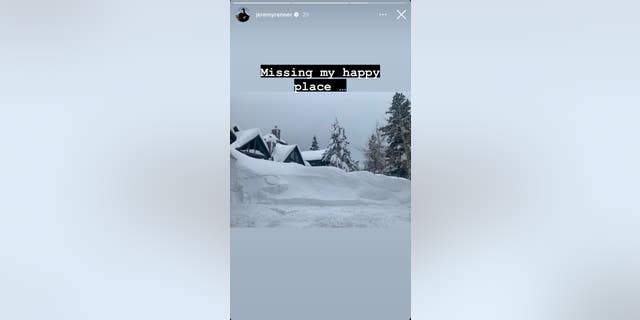 Jeremy Renner showed off his show