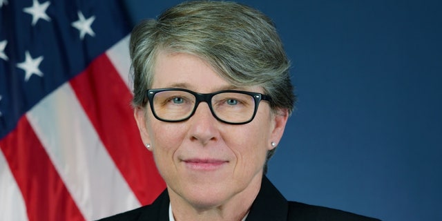 Vice Admiral Joanna Noonan became the first female Superintendent of the United States Merchant Marine Academy in December 2022.