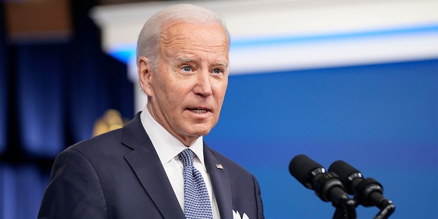 President Biden answers questions from reporters after speaking about the economy in the Southern Courtroom at Eisenhower's executive office building on the White House campus Thursday, January 12, 2023, in Washington.