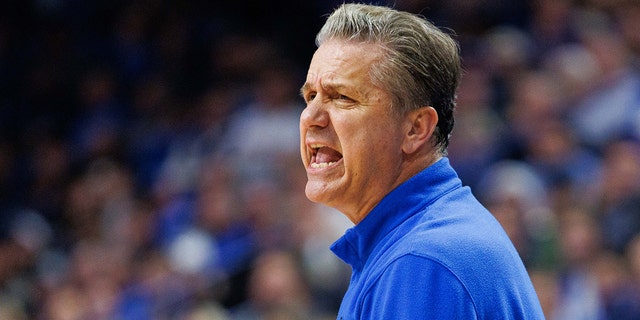 Kentucky Wildcats head coach John Calipari reacts during the second half against the South Carolina Gamecocks at Rupp Arena at Central Bank Center in Lexington, Kentucky, Jan 10, 2023.