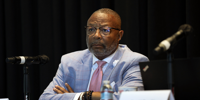 Reginald Jones-Sawyer is a member of the California Reparations Task Force which gathered to hear public input on reparations at the California Science Center in Los Angeles on Sept. 22, 2022.
